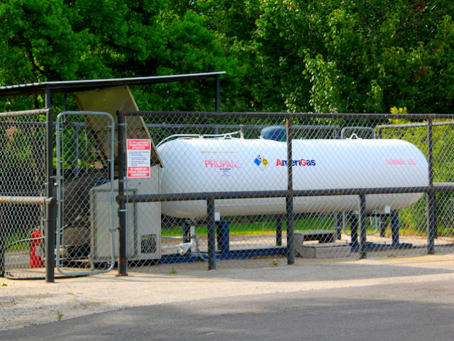 Woodland Lakes RV Park has a propane station onsite.